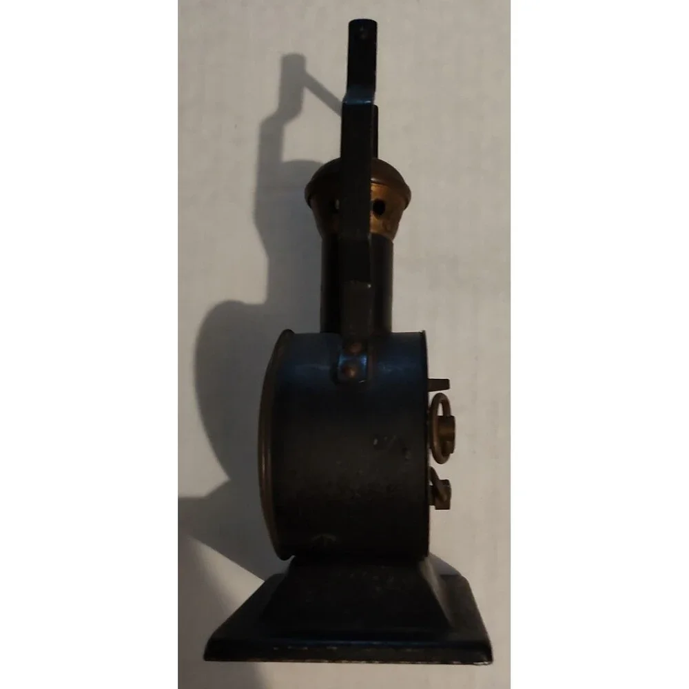 Vintage Blessing Wind Up Alarm Clock Train Locomotive Boiler Railroad W. Germany